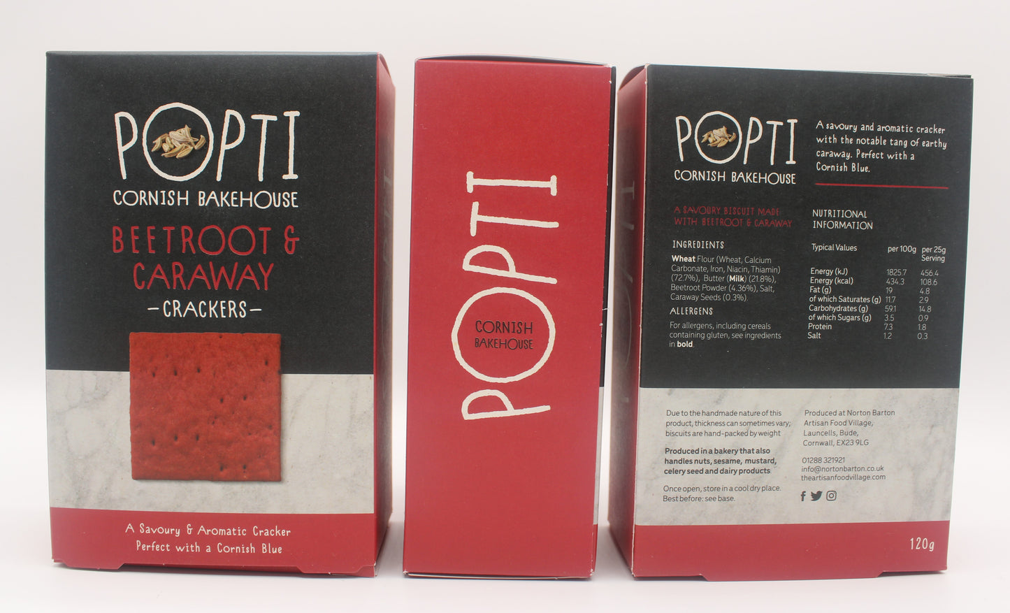 Beetroot and Caraway Crackers